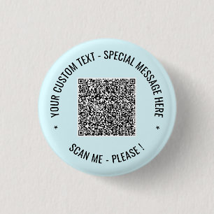 Bóton Redondo 2.54cm Texto Personalizado e Cor do Botão de Informações 
