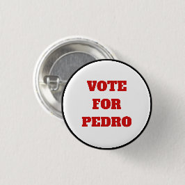 Bóton Redondo 2.54cm Texto/voto feitos sob encomenda da cor para