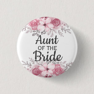 Bóton Redondo 2.54cm Tia das Flores Rosa do Botão da Noiva