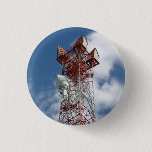 Bóton Redondo 2.54cm Torre de telecomunicações micro-ondas