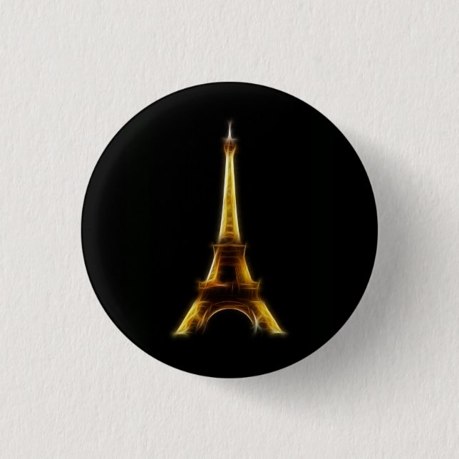 Bóton Redondo 2.54cm Torre Eiffel em Paris France (Frente)