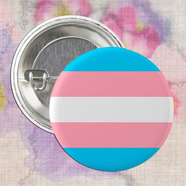 Bóton Redondo 2.54cm Transgender Flag & Pride Community / gênero (Criador carregado)