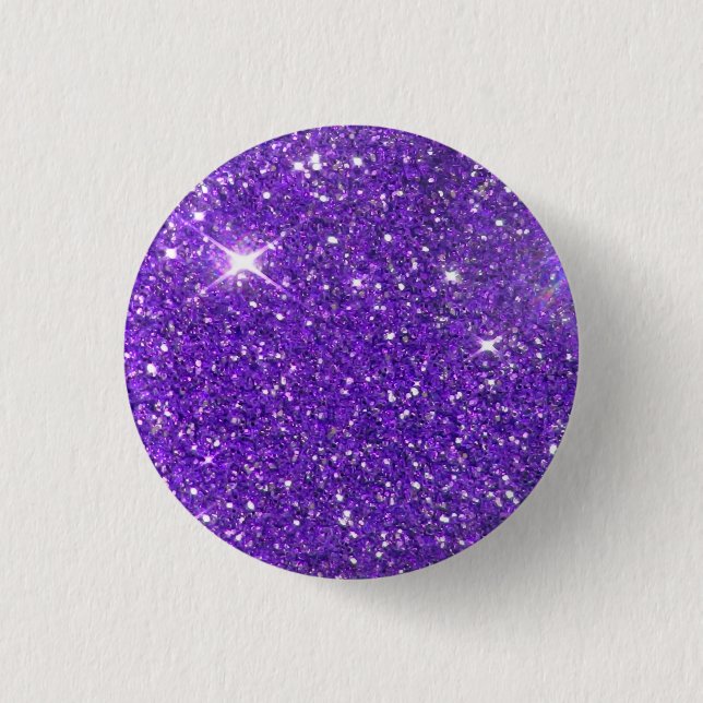 Bóton Redondo 2.54cm Trendy Purple Sparaking Glitter Glitz (Frente)