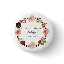 Trendy Sweets Bakery Watercolor Negócios Florais