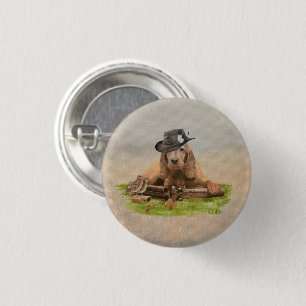 Bóton Redondo 2.54cm Tripa Poster de Impressão Acrínica do Cocker Spani