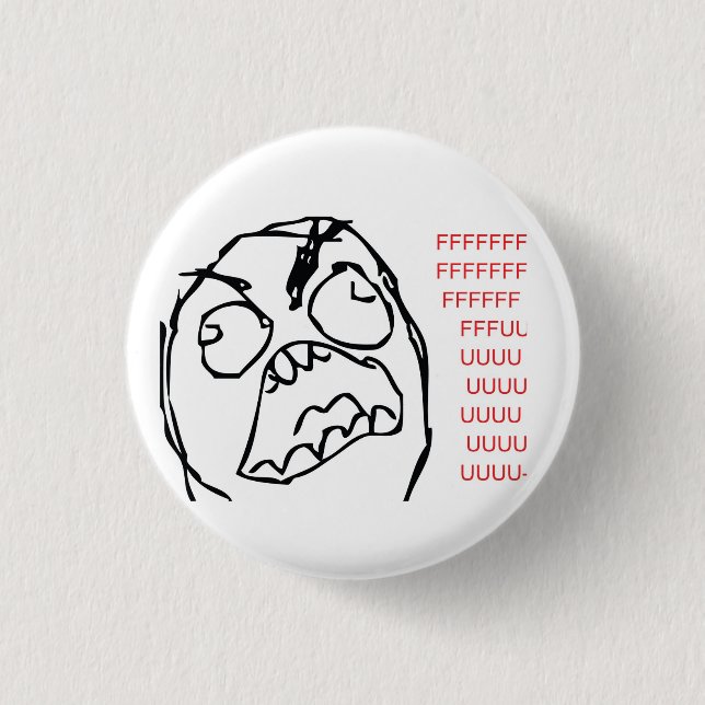 Bóton Redondo 2.54cm Troll da raiva (Frente)