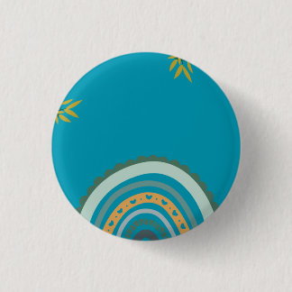 Bóton Redondo 2.54cm Tropical blue teal 