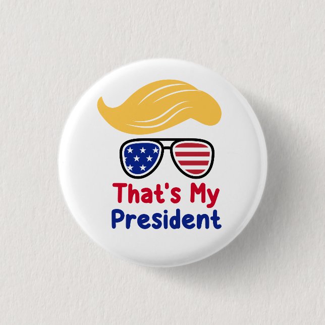 Bóton Redondo 2.54cm Trump 47 - Esse é o meu presidente (Frente)