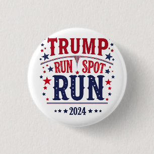Bóton Redondo 2.54cm Trump Run Spot Executar Debate Sobre Eleições Engr