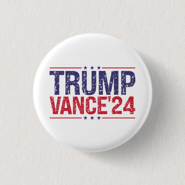 Bóton Redondo 2.54cm Trump Vance 2024  (Frente)