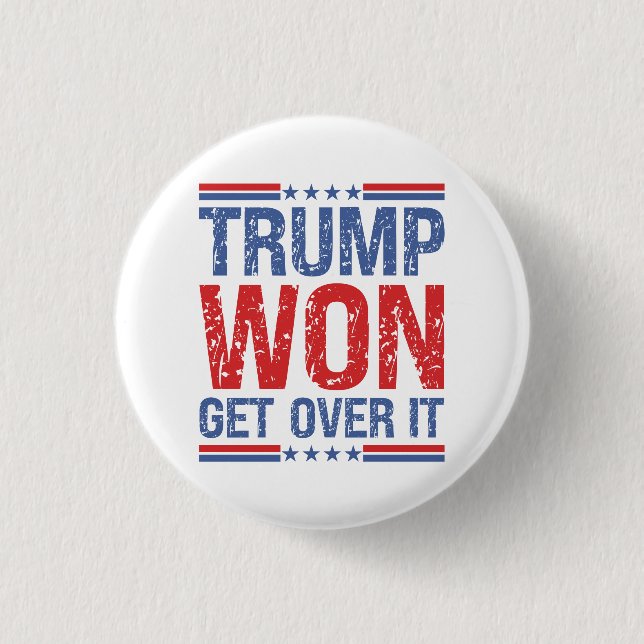 Bóton Redondo 2.54cm Trump Won supere isso (Frente)