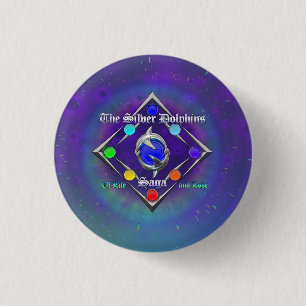 Bóton Redondo 2.54cm TSDS: Da vida e do amor Logotipo Azul e Verde