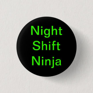 Bóton Redondo 2.54cm Turno da noite Ninjas