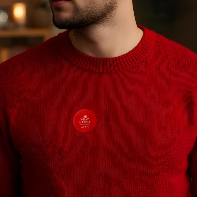 Bóton Redondo 2.54cm Ugly Christmas Sweater Holiday Party  (Criador carregado)