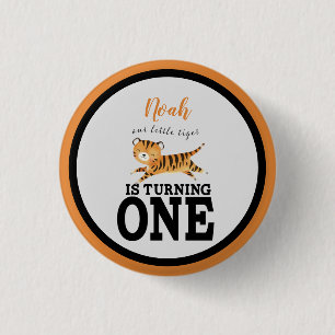 Bóton Redondo 2.54cm Um primeiro aniversario Selvagem Safari Selvagem C
