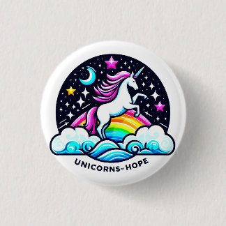 Bóton Redondo 2.54cm Unicórnios da Esperança