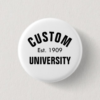 Bóton Redondo 2.54cm Universidade Personalizada Est.