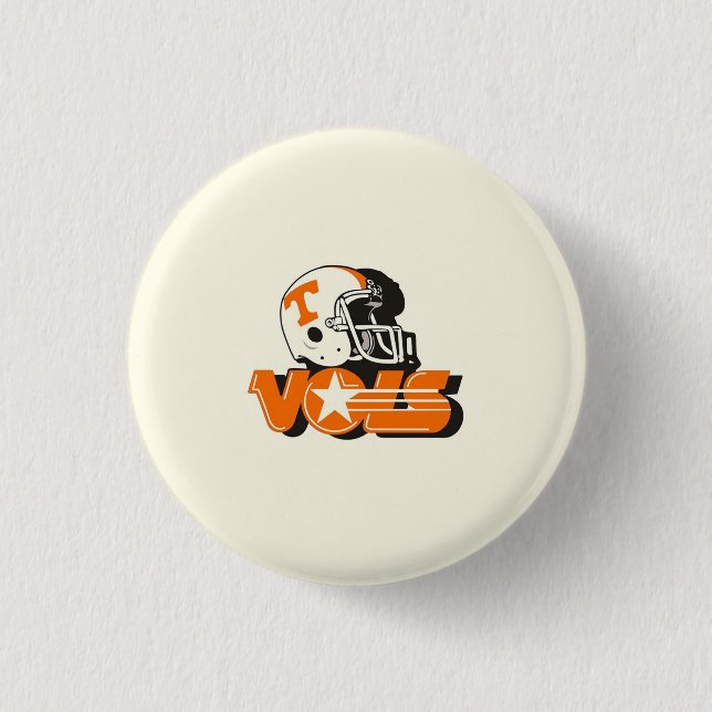 Bóton Redondo 2.54cm University of Tennessee Gameday Button (Frente)