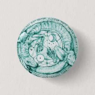 Bóton Redondo 2.54cm uroboro alquimico