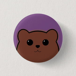 Bóton Redondo 2.54cm Urso de Kawaii (Brown)