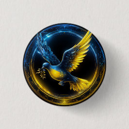 Bóton Redondo 2.54cm Vaga da Paz na Ucrânia