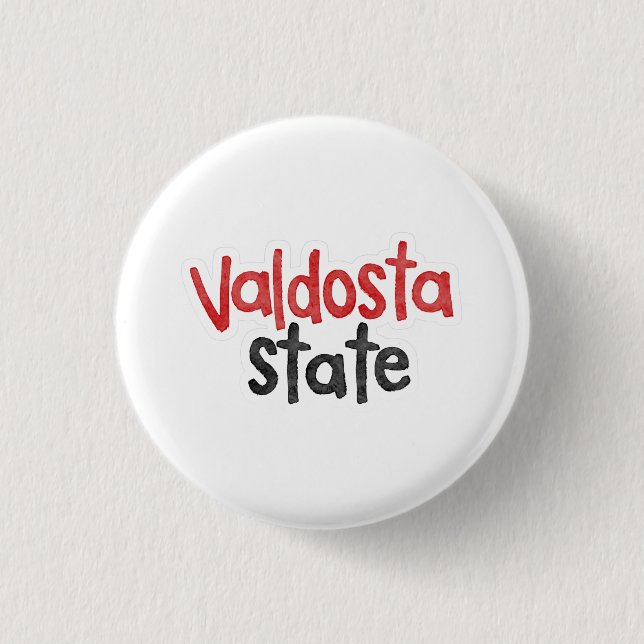 Bóton Redondo 2.54cm Valdosta State Gameday Button (Frente)