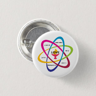 Bóton Redondo 2.54cm Valores Partilhados Atom - Associ Universitário Un