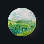 Bóton Redondo 2.54cm Van Gogh. Campos de Trigo Verde Auvers. Impression<br><div class="desc">Botão "Campos de Trigo Verde,  Auvers" de Van Gogh.</div>