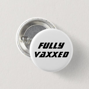 Bóton Redondo 2.54cm Vaxxato Vacinado, covide moderno, legal