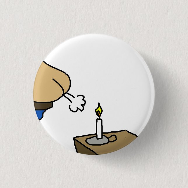 Bóton Redondo 2.54cm Vela No Vento Cartoon (Frente)