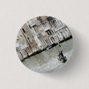 Bóton Redondo 2.54cm Veneza, Itália: No Grande Canal