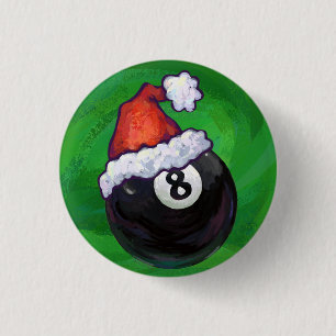 Bóton Redondo 2.54cm Verde de Natal 8