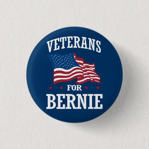 BÓTON REDONDO 2.54CM VETERANOS PARA BERNIE SANDERS