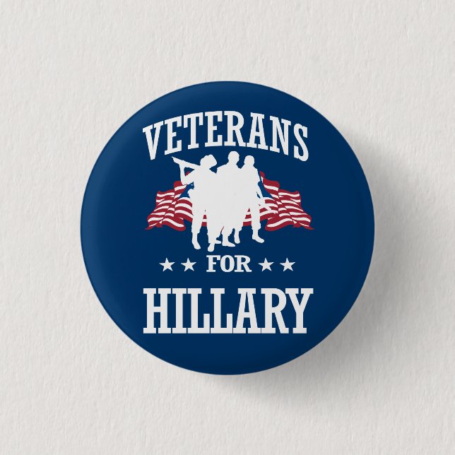 BÓTON REDONDO 2.54CM VETERANOS PARA HILLARY (Frente)