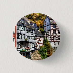 Bóton Redondo 2.54cm Vila medieval Monschau em Alemanha