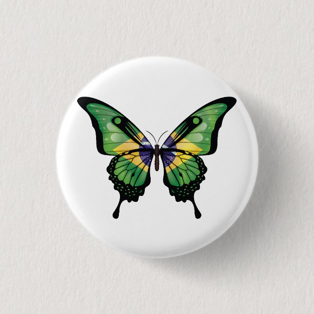 Bóton Redondo 2.54cm Vinheta Indicadora da Borboleta (Frente)