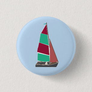 Bóton Redondo 2.54cm Vintage Dinghy 2