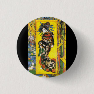 Bóton Redondo 2.54cm Vintage Van Gogh Geisha 1887