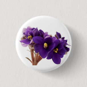 Bóton Redondo 2.54cm Violeta africana