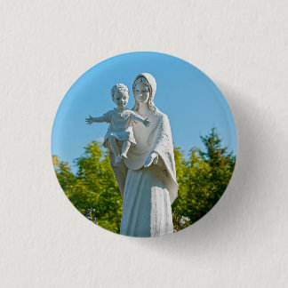 Bóton Redondo 2.54cm Virgem Maria e Menino Jesus em Remagen