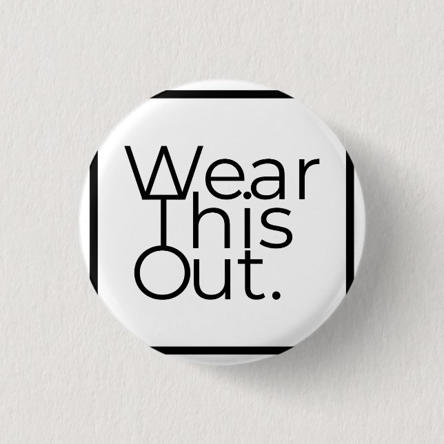 Bóton Redondo 2.54cm Vista Este Crachá De Pinos Redondos De Expressão S (Frente)