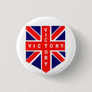 Bóton Redondo 2.54cm Vitória de WWII Union Jack