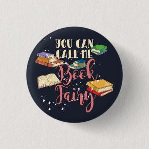 Bóton Redondo 2.54cm Você Pode Me Chamar De Bibliotecas De Nerd De Fada