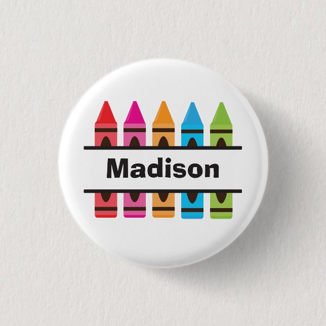 Bóton Redondo 2.54cm Voltar ao botão da escola (Frente)