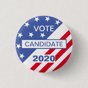 BÓTON REDONDO 2.54CM VOTAÇÃO 2020 ELEIÇÃO DOS EUA