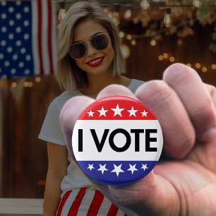 Bóton Redondo 2.54cm Votação Eleição 2024 Botão Presidente dos EUA