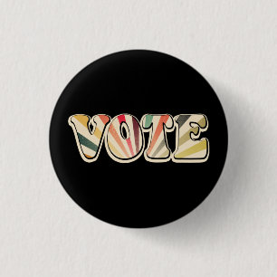 Bóton Redondo 2.54cm Votação Retroativa Saia da votação com Vintage