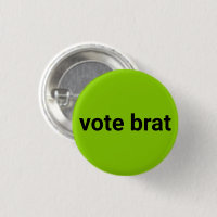 Vote brat kamala simples preto e verde limão