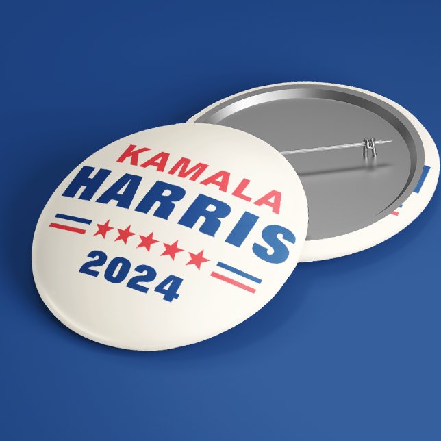 Bóton Redondo 2.54cm Vote Kamala Harris 2024 Eleição Botão Pinback (Criador carregado)