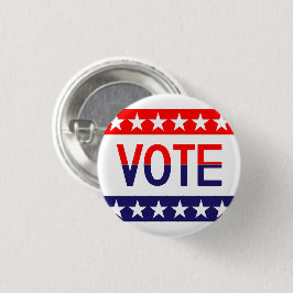 Bóton Redondo 2.54cm Voto de Bandeira Americana Patriótica